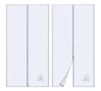 Door Seal for Mobile Air Conditioner, Door Seal for Air Conditioner with Sewn Pipe Extension, Caulking Kit for Air Conditioner Door with Zip, Thermal Insulation in Summer (120 x 240 cm)
