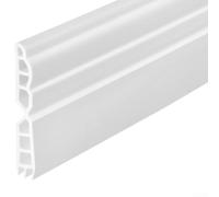 Door Seal Strip 1m Extra Thick TPE Draught Excluder for Sound Wind Proofing - Self Weather Stripping for Gaps Under Doors for windows Home Energy Saving Grey(White)