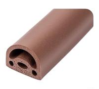 Door Seal Strip, 6m Silicone Rubber with Multi-Cavity Design Self-Adhesive Weatherproof for Wooden Doors Sliding Window Soundproofing(G)