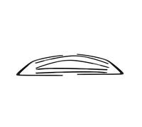 Door Seal Strip for A5 S5 RS5 2 Door for Coupe 17-24 Frame Molding Weatherstrip Black Decor Seal Exterior Window Cover Trim Strip