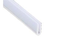 Door Seal U Channel Silicone Rubber Shower Door Glass Sealing Strip, Edge Trim Glazing Weatherstrip 1pc(7MMX13MMX3METERS)
