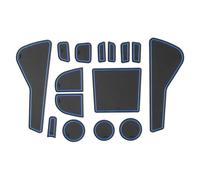 Door sealant Car Door Slot Anti-slip Mat Water Cup Storage Box Accessories 15Pcs For Opel For Corsa F 2020-2025(Blu)