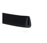 Door Sealing Strip,Door Sealing Strip,Rubber, 3.28 Black Rubber Edge Trim Seal, for Car Doors Hatches and Glass Steel Plates, Easy Cut, Width x Height(6mm x 6mm)(12mm x 6mm)
