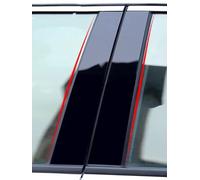 Door Sealing Strip Pillar Post 6Pcs For Outlander 2013-2021 (Blacck) | Compatible with Mitsubishi Flexible Material Noise Reduction All Season Use Water Tight Weather Resistant Anti Vibration