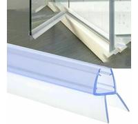 Door Sealing Strip Seal Strip Shower Screen Seal Strip Bathroom Accessory Door Bath Shower Transparent Water Deflector 100cm PVC-12mm