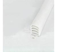 Door Seam Silicone Self-Adhesive Sealing Strip Insulation Soundproof Stop Window Gap Sealing Moisture-Proof Strong AdhesiveTape-white-12X10mm-6M