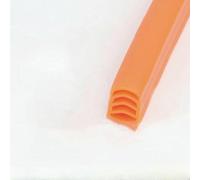 Door Seam Silicone Self-Adhesive Sealing Strip Insulation Soundproof Stop Window Gap Sealing Moisture-Proof Strong AdhesiveTape-orange-12X10mm-6M