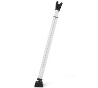 Door Security Bar Heavy Duty 116cm Adjustable 2-in-1 Sliding Patio Door Brace Entry Door Jammer | Anti-Burglar Lock Bar for Home Flats Travel (White, 1-Pack)