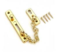 Door Security Chain Lock, Stainless Steel Anti-Theft Internal Front Door Safety Latch, Sliding Bolt Bolt Guard Safety Lock, Security Private Door Lock with 4 Screws for Home Apartment Hotel Bedroom