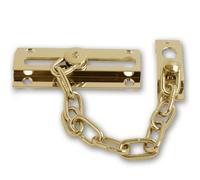 Door Security Chain - Polished Solid Brass - 85mm