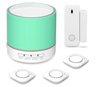 Door Sensor Alarm, Door Alarm for Home Business Store Office Kids Safety, Low Battery Warning, 14 Chimes, 3 Volume and Mute, 3W Speaker for Clear Sound, No Wiring and Subscription, Easy Install