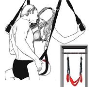 Door Sex Swing Sexy Bondage Straps Set with Soft Upholstery Bondage Restraint BDSM Sex Toys for Couples with Two Widen Soft Sex Love Slings and Leg Restraints Holds up to 440lbs