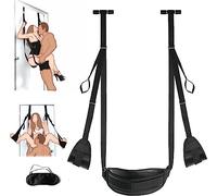 Door Sex Swing with Seat - New Leather Cushion Thick Fluff,with Adjustable Straps,Sex Door Love Slings Bondage Restraints for Adult Sex Toys for Women Men Couples(Upgrade Version) Sweater Yoga