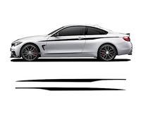Door Side Upper Stripe Sticker Carbon Fiber Waist Decal, For BMW 4 Series F32 F33 M4 F82 F83 420 435