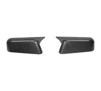 Door Side Wing Mirror Caps For Edge 2007-2011 Auto Parts Rearview Mirror Housing Changed To Bright Black Turn Watermark Horn Cover Door Wing(1 pair carbon fiber)