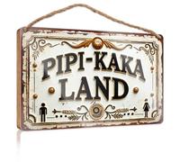 Door Sign Decoration Exploring The Quirky World Of Pipi-Kaka Land: A Unique Destinatio Wooded Sign Winter Door Decorations Funny Desk Signs(23X35CM)