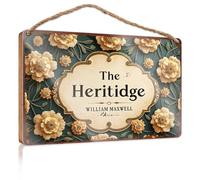 Door Sign Decoration Floral Elegance: A Celebration Of William Maxwell'S 'The Heritidg Wooded Sign Winter Door Decorations Funny Desk Signs(15X28CM)