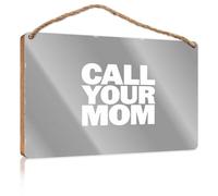 Door Sign For Home Reach Out: Call Your Mom Today! Wooden Sign Plain Wood Signs For Crafts Signs For Kitchen(15X28CM)