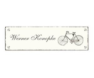 Door Sign/Name Plate for Bicycle with people Personalised Cycling Bike Bikers