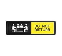 Door Signs | Acrylic Sliding Double-Sided Status Display | Welcome Please Knock Door Sign - for Home Bathroom Dorm Hotel Apartment Office Meeting Business