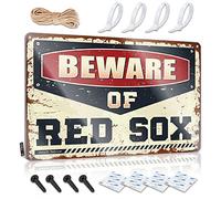 Door Signs For Bedroom Beware Of Red Sox Sign Home Bar Decor Sarcastic Signs(30X40CM)
