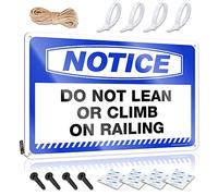 Door Signs For Bedroom Notice Do Not Lean Or Climb On Railing Tin Sign Home Bar Decor Sarcastic Signs(30X40CM)