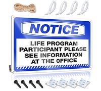 Door Signs For Bedroom Notice Life Program Participant Please Tin Sign Bar Signs Vintage Cheers Tin Sign(30X40CM)