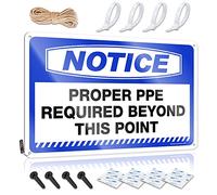 Door Signs For Bedroom Notice Proper Ppe Required Beyond This Point Tin Sign Home Bar Decor Sarcastic Signs(20X30CM)