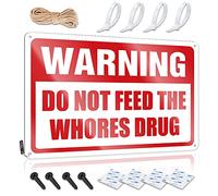 Door Signs For Bedroom Warning Do Not Feed The Whores Drug Tin Sign Bar Signs Vintage Cheers Tin Sign(30X40CM)