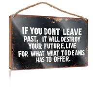Door Signs For Home Funny Live For Today, Let Go Of Yesterday Wooded Sign House Decor Clearance House Decor Clearance(20X30CM)