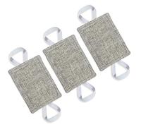Door Silencer Baby Door Cushion - Light Grey, Set of 3 Door Latch Cover Quite Closer Universal Fit for No More Noise Sleep Doors, 4 x 3 Inches