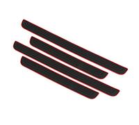 Door Sill Plate Protectors for Car Universal Door Entry Guards Sill Scuff Cover Panel Step Protector,Door Sill Plate Protectors for Car , Welcome Pedal Protector Cover, Black 4pcs/Set