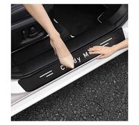Door Sill Protectors-4pcs Compatible with vW Caddy MaxiDoor Sill Protector With Logo Carbon Fiber/Scratch-Resistant Sticker Edge Protection Film