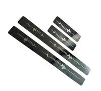 Door Sill Protectors for Honda CR-V (RD8 RE RM RW RT RS 1995-2025 2026), 4PCS Custom Fit Scuff Plates with Heartbeat Design - Stainless Steel Entry Guards Interior Accessories