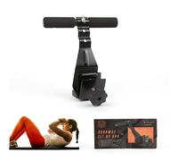 Phoenix Fitness RY848 Unisex Door Sit-Up Bar - Doorway Sports Crunch Bar for Abdominal Exercises Adjustable Levels and Padded Ankle Bar, Black, M