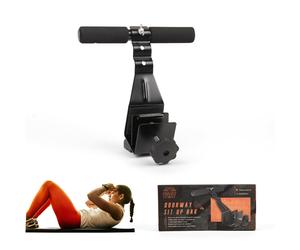 Door Sit-Up Bar for Abdominal Exercises, Adjustable Levels and Padded Ankle Bar