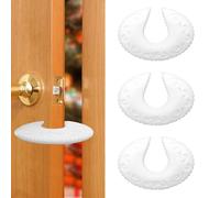 Door Slam Stopper,3PCS Durable Silicone Door Stoppers,Door Finger Pinch Guard,Door Protector,Anti Door Slam Prevents Finger Pinch Injuries and Lockout for Kids Finger Protection,White
