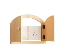 Door Socket Cover Plate - Decorative Fairy Door Covers, Artistic Plates with Child Proof Light Control Mechanism, Sockets Covered, Plated, for Kids and Pets, Safe