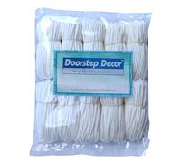 Door Step Decor Doorstep Decor Pack Of 1000 Pieces Long Cotton Wicks/Diya Batti For Pooja. Colour - White, Length - 3.5 Inches