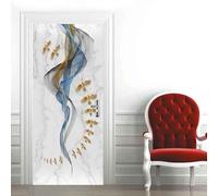 Door Sticker Modern Animals and Birds Peel and Stick Removable Vinyl 3D Door Decals for Interior Doors Bedroom Living Room Home Decor 77 X 200 Cm - Kids Room Boy Girl Room Door Photos-96518921285066