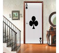 Door Sticker Playing Card A Self-Adhesive Wall Art Stickers House Home Decoration 77 * 200cm