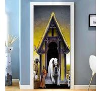 Door Stickers for Interior Doors 3D Animal Dog 100 X 215 Cm Self-Adhesive Mural Family Decoration Art Decal Bedroom Bathroom Removable Poster Children's Room Kitchen Door Stickers-17694007982567