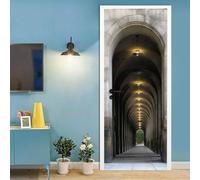 Door Stickers for Interior Doors 3D Corridor View Self-Adhesive Mural Home Decoration Wall Sticker Art Sticker Bedroom Living Room Removable Poster Door Sticker - 88 X 200 Cm - Boys An-44353325865935