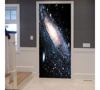 Door Stickers for Interior Doors 3D Outer Space Landscape Self-Adhesive Mural Home Decoration Wall Sticker Art Sticker Bedroom Living Room Removable Poster 95 X 215 Cm - Boys and Girls Roo-5522237299