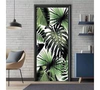 Door Stickers for Interior Doors 86 x 200 cm, 3D Scandinavia Plants Door Sticker Murals Self-Adhesive PVC Wall Decals Waterproof Wallpaper for Living Room Bedroom Bathroom 33.8 X 78.7 inch -DS2447