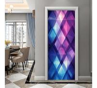 Door Stickers for Interior Doors Deep Purple Door Stickers 3D,PVC Self-Adhesive Murals for Home Decoration Door Posters for House Living Bedroom