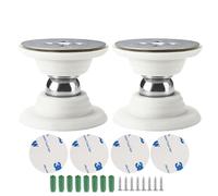 Door Stickers for Interior Doors Silicone Door Stopper Without DrillingAnti-Collision for Glass DoorMagnetic Silent Door Stop 2 PackWhite