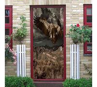 Door Stickers Predator Eagle Door Sticker Decor Door Mural Self-Adhesive Waterproof Wall Stickers Wallpaper for Home Decor 86x200cm
