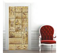 Door Stickers Room, Interior Doors 3D Retro Egyptian Pattern 90 X 200 Cm Waterproof Self Adhesive Baby Boys Girls Kids Bedrooms Bathroom Toilet Home Decoration Decal Deco Vinyl Art Dec-20318192576588