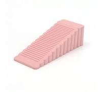 Door Stop 1/6PCS Rubber Door Stops Reusable Wedge Shock Absorbent Blocks Furniture Anti-Slip Fixed Pads Home Office Wall Protector Tools(Pink,1PC)